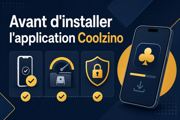 Avant d'installer l'application Coolzino