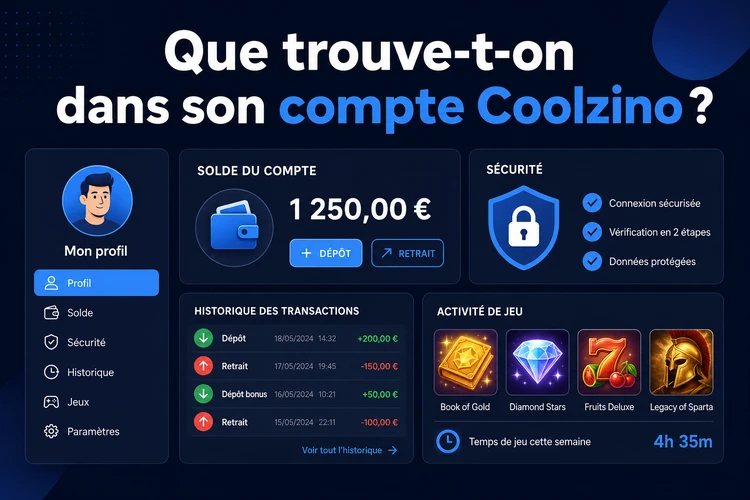 Que trouve-t-on dans son compte Coolzino ?