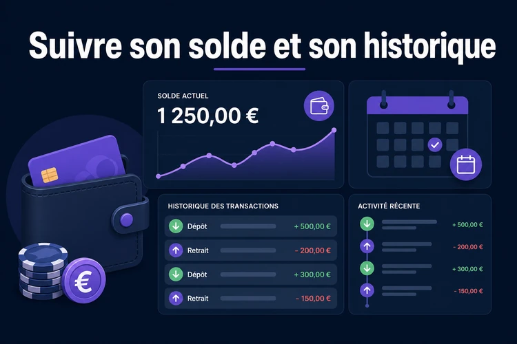 Suivre son solde et son historique