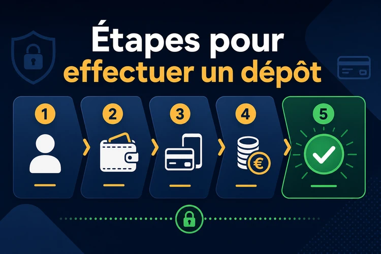 Étapes pour effectuer un dépôt